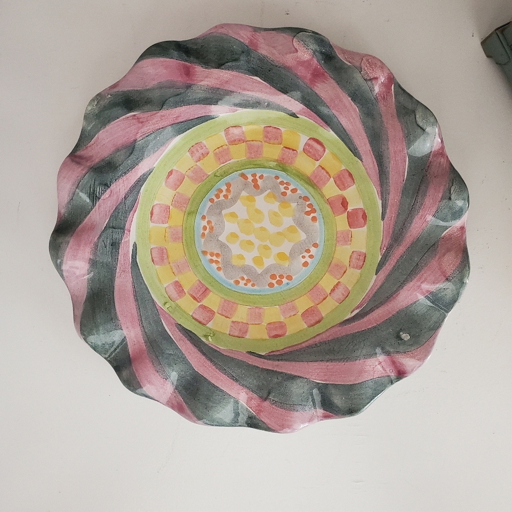Mackenzie Childs Ruffled Edge Plate - Picture 6 of 6